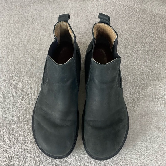 Birkenstock Stalon Women's Chelsea Ankle Boots EU 38 US 7 Black Nubuck Platform - Picture 8 of 11